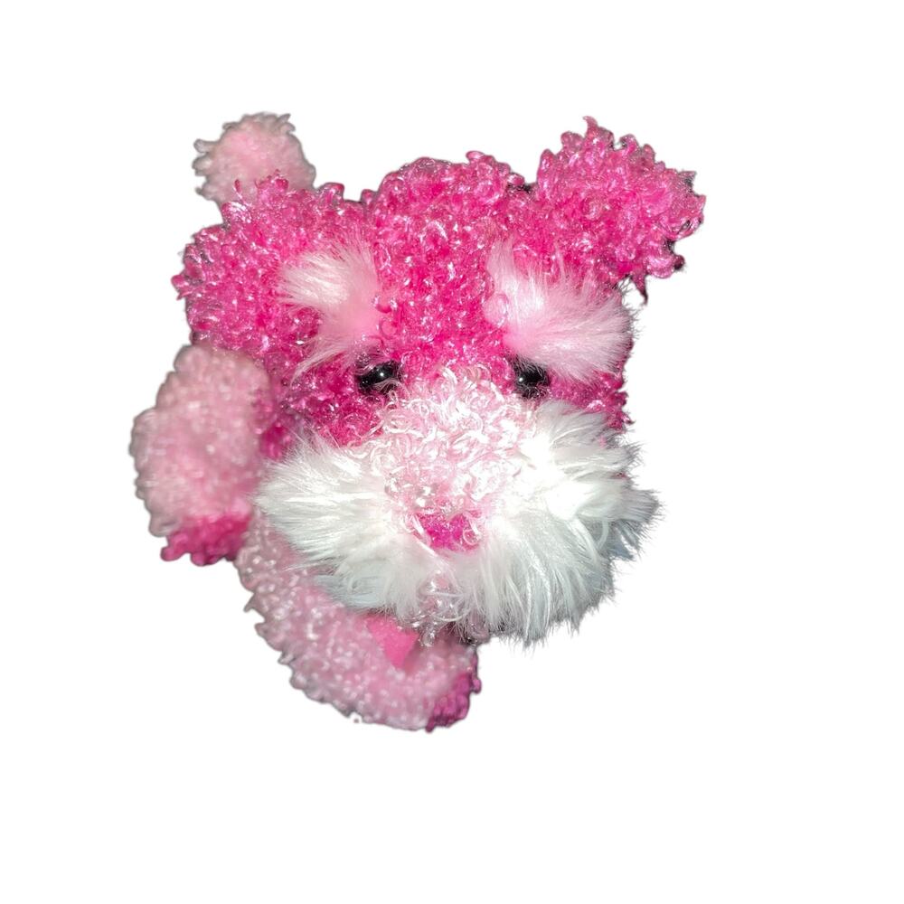 Ty Pinky Glitters Plush Dog 6" Pink White Stuffed Animal Pup Nursery Toy Vintage - Picture 12 of 12